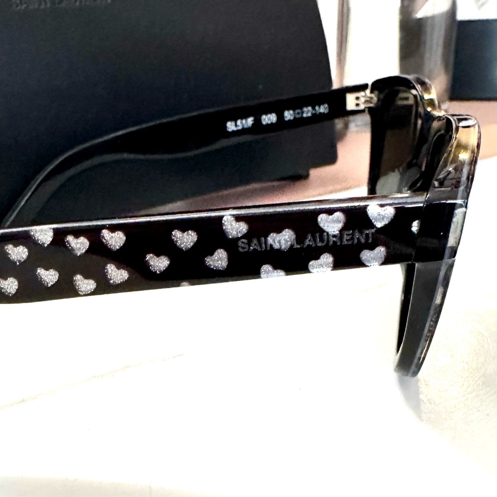 Saint Laurent Heart Frame Sunglasses - Picture 3 of 8